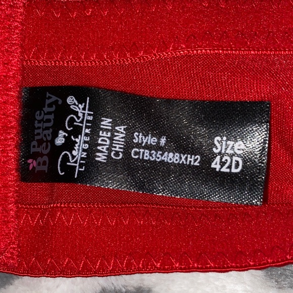 Pure Beauty by Rene Rofe • Red • Bra - Picture 2 of 7